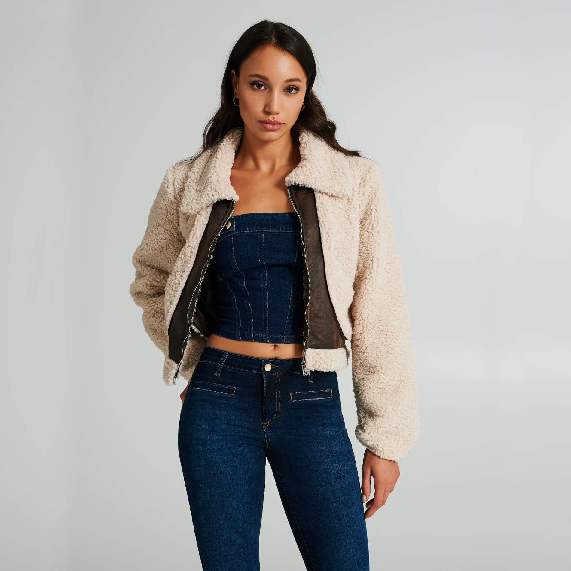 CHAQUETA BORREGUITO Sâo Complements Moda Mujer y complementos