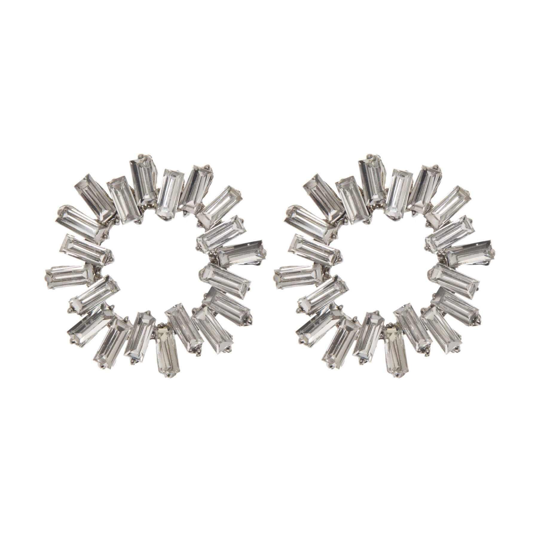 Pendientes brillantes plata